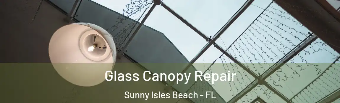 Glass Canopy Repair Sunny Isles Beach - FL